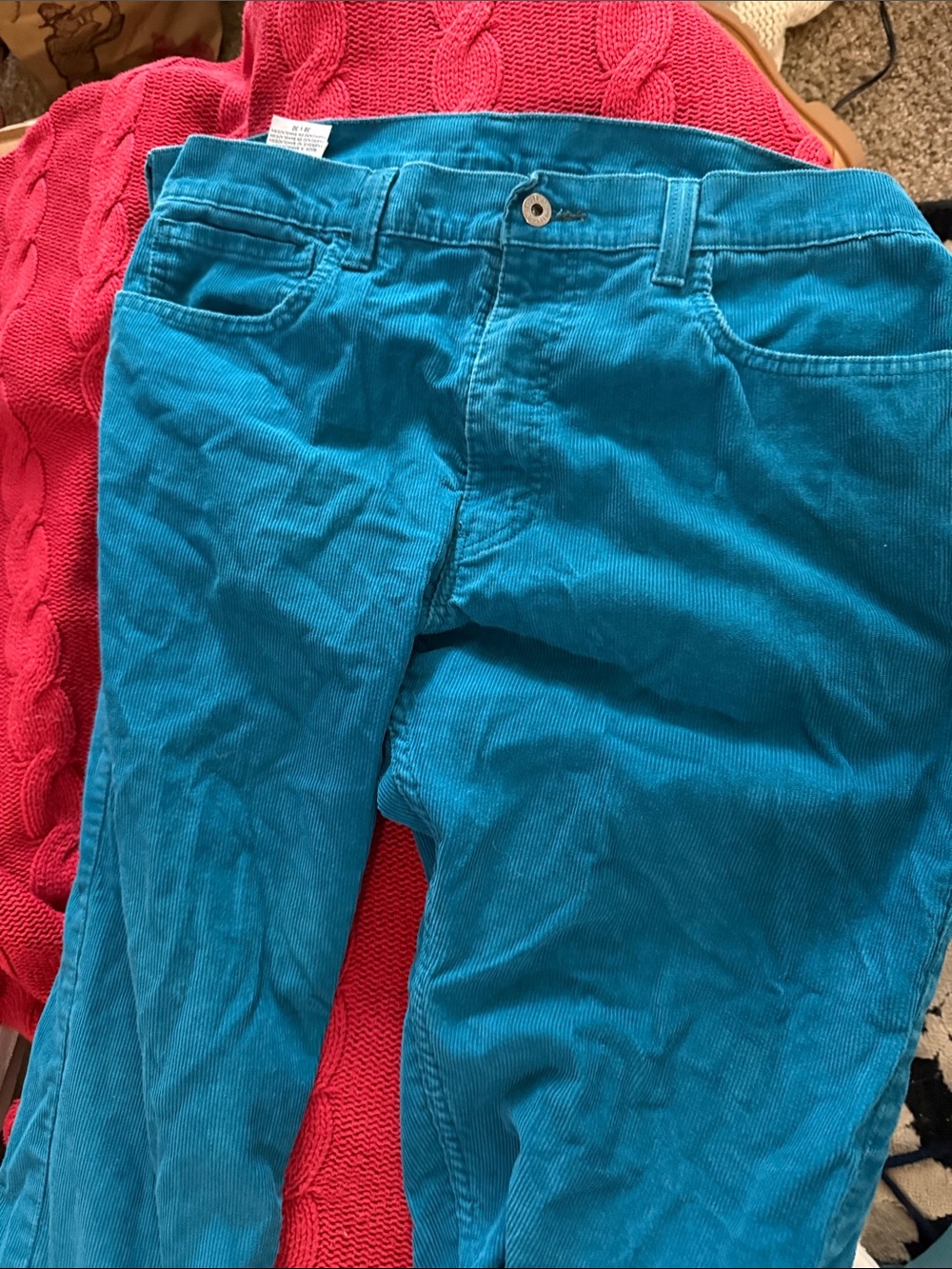 Levi's Teal Corduroy Pants